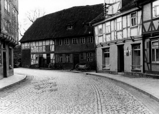, he_0079, Lange Straße, alte Schmiede, um 1935